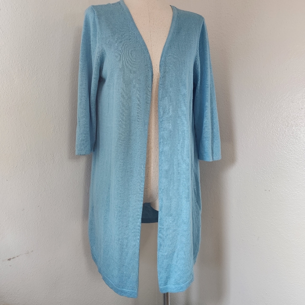 J.Jill 3/4 Sleeve V-neckline Cardigan Small